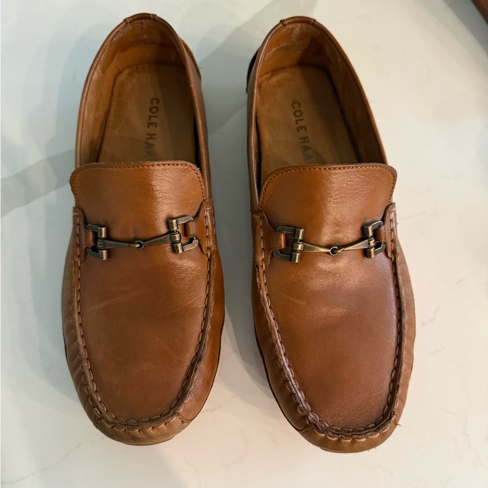 Cole Haan Men's Tan Leather Loafers, 8.5